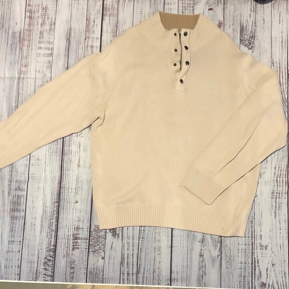 Dockers Tan Quarter Zip Sweater